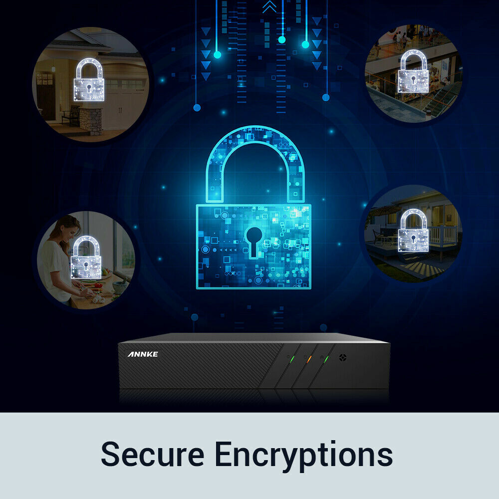 ANNKE 8CH Channel H.265+ 6MP Security NVR Recorder for 2MP/4MP/6MP POE IP Camera