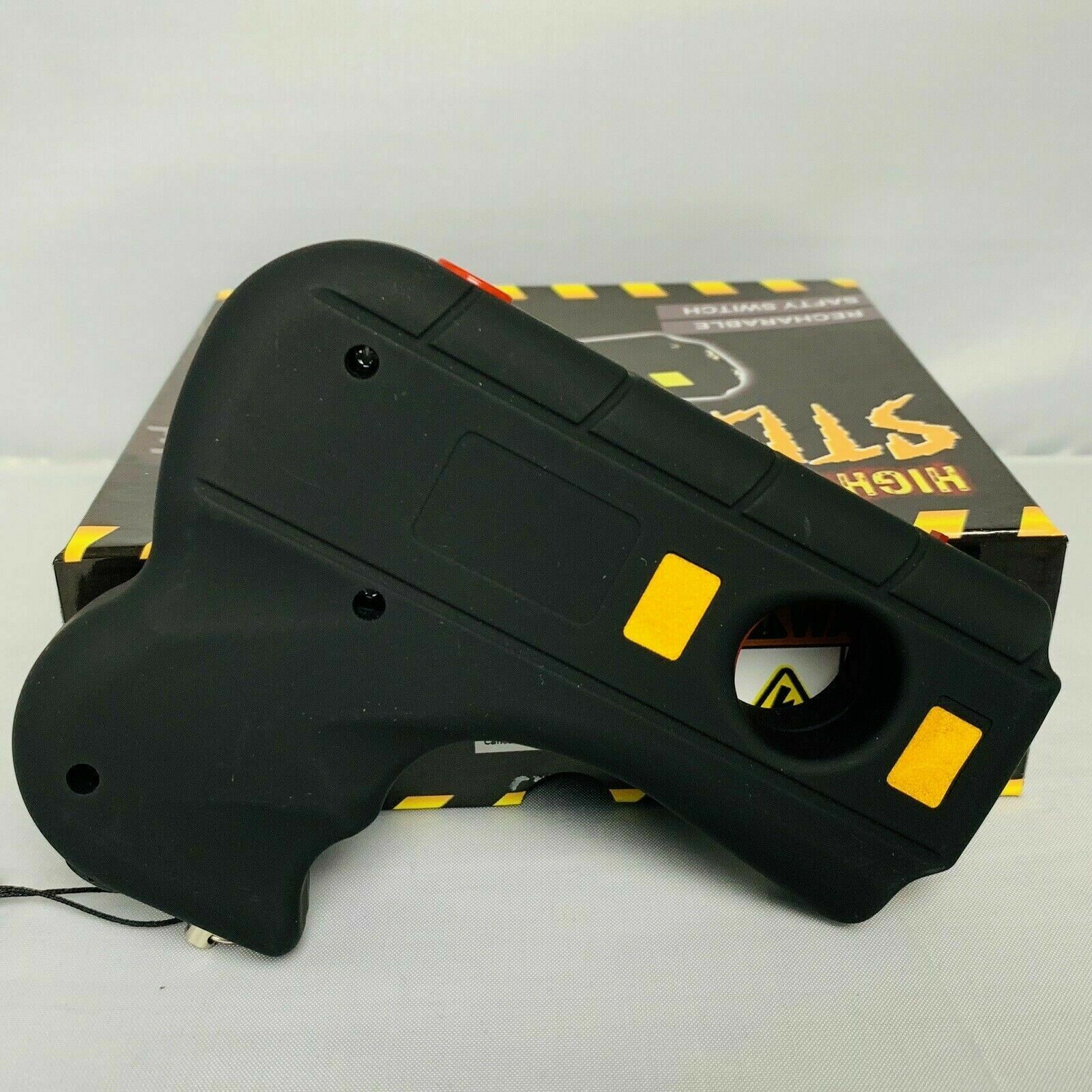 Defender Stun Gun Tactical High Powered LED Light W/ Safety Switch and Case Blac