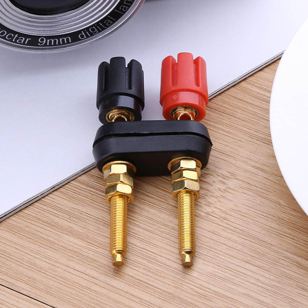 2Pcs Extended Speaker Banana Plug Binding Post Terminal Connector Banana Socket