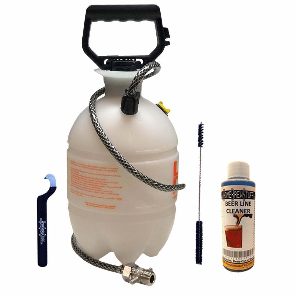 TAPCRAFT Deluxe One Gallon Hand Pump Beer Line Cleaning Kit With Beer Line Clean