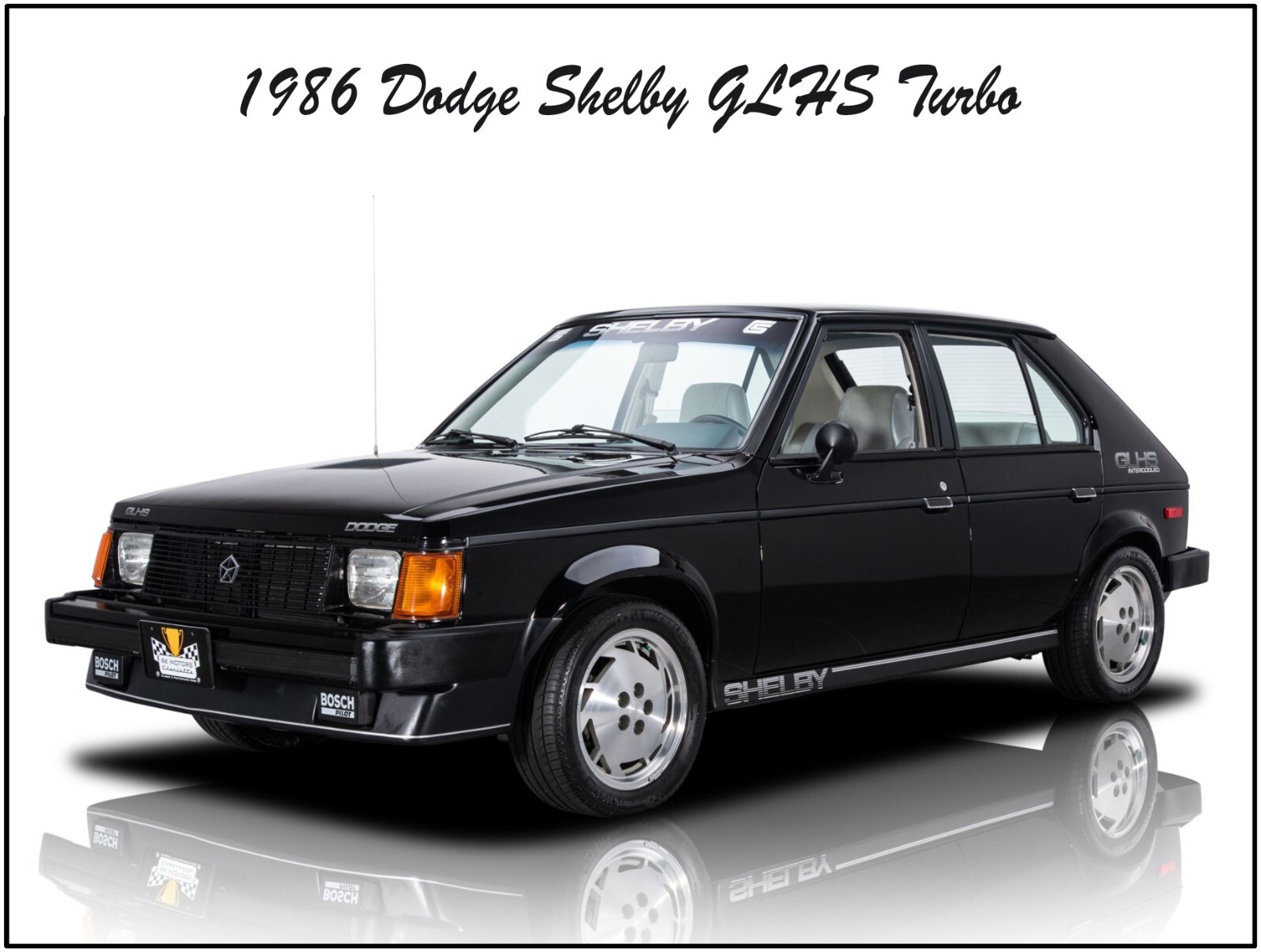 1986 Dodge Shelby GLHS Turbo Metal Sign: 12x16" & Free Shipping