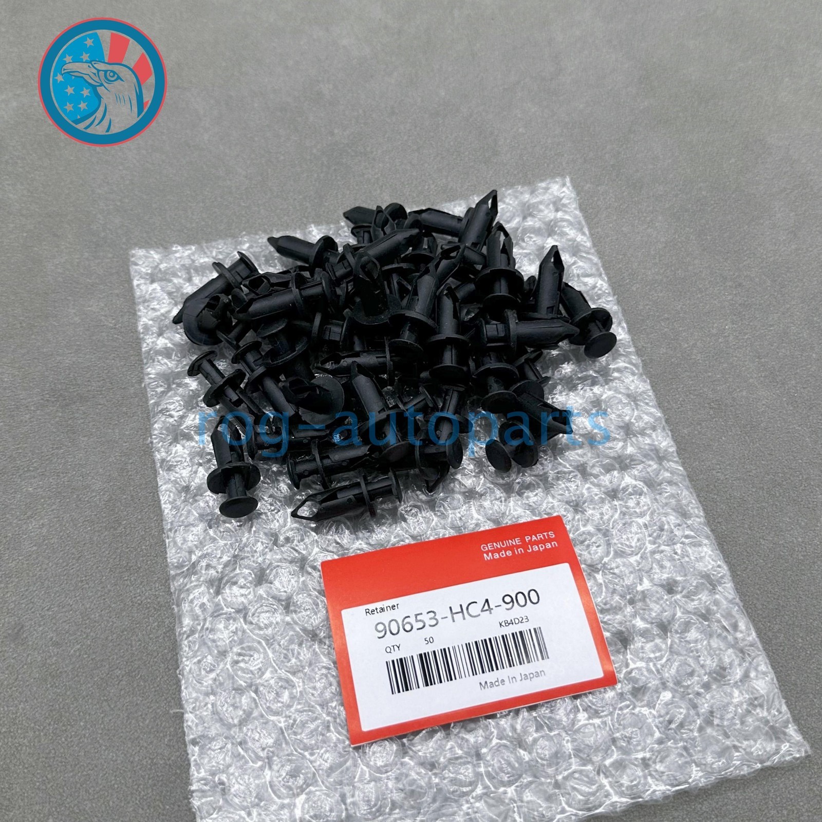 OEM 50×！ ATV Retainer Clips Push Pin Splash Guard Body Panel For Honda 8mm