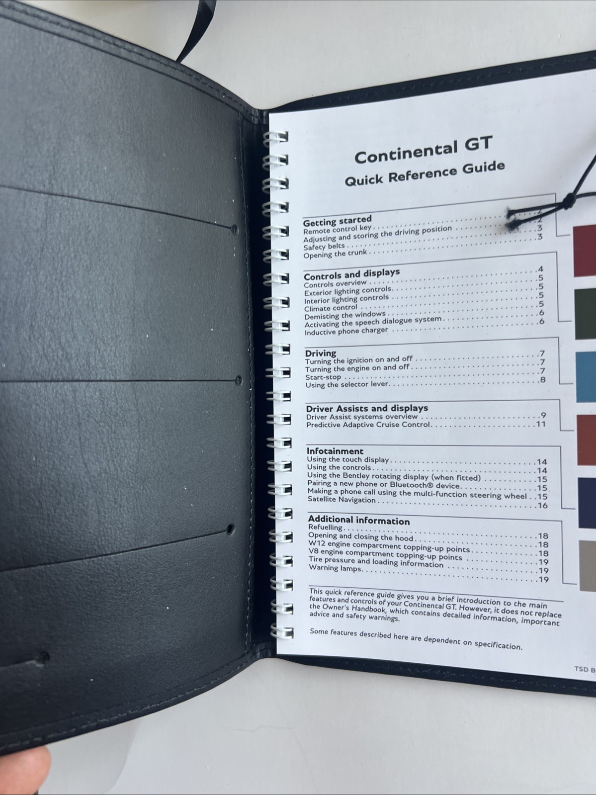 2020 BENTLEY CONTINENTAL GT OWNERS MANUAL OEM USED