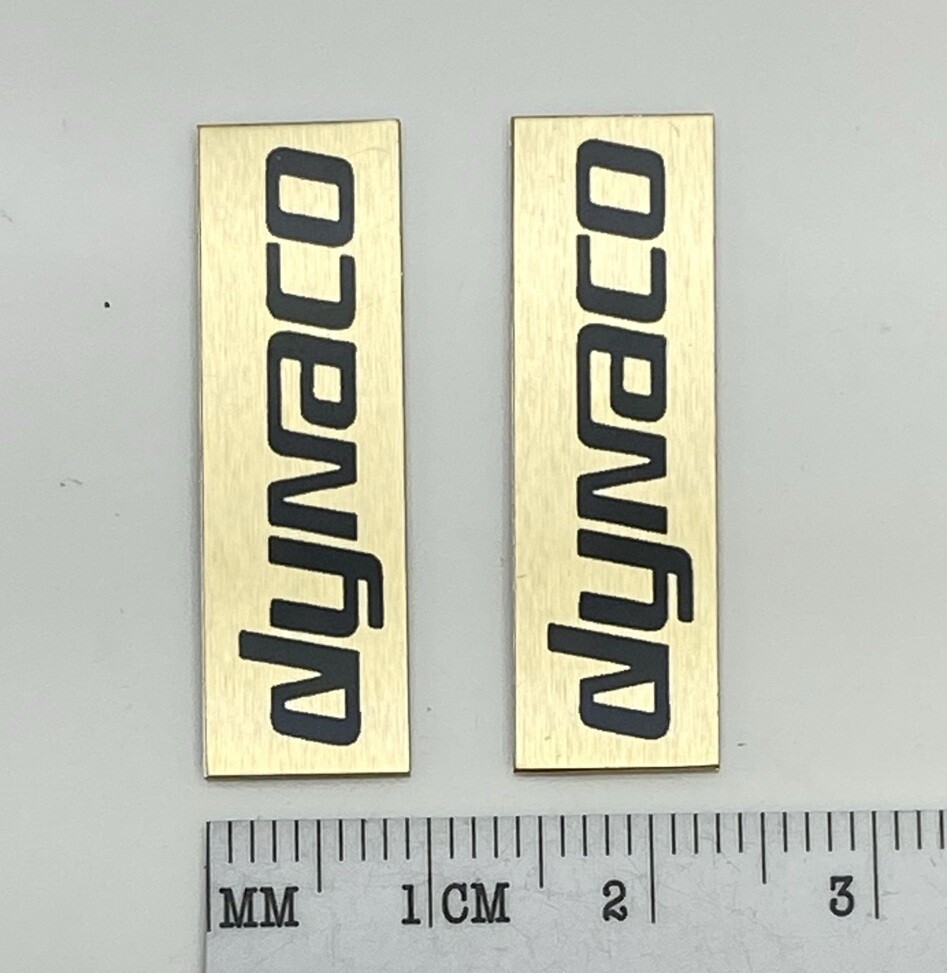 Dynaco Speaker Badge Logo Emblem Custom Aluminum PAIR