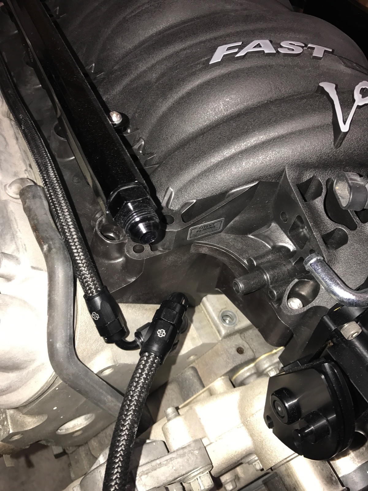 FAST 102 & 92 Steam Vent Kit Complete LS1 LS6 LS3 Coolant Crossover BLK SV102BN