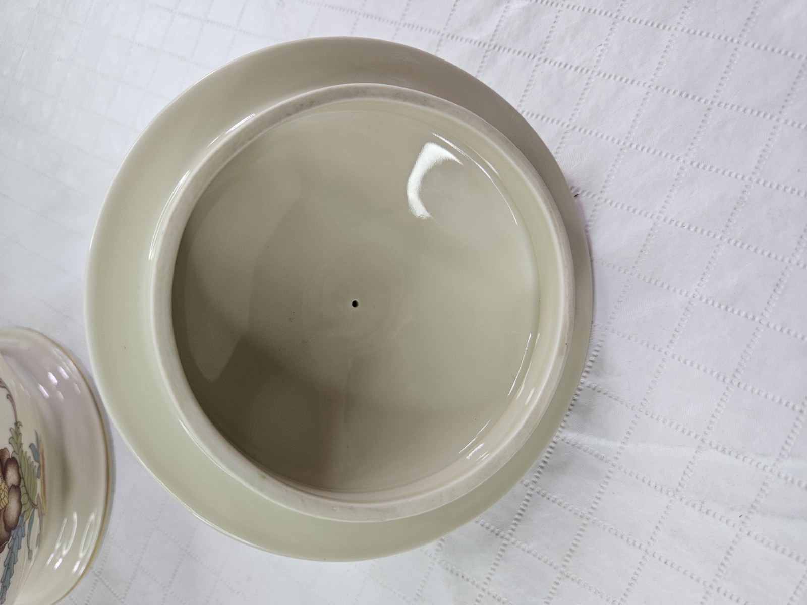 Rosenthal Persiana Continental Tea Pot Lid Ivory Floral Gold Rim Germany