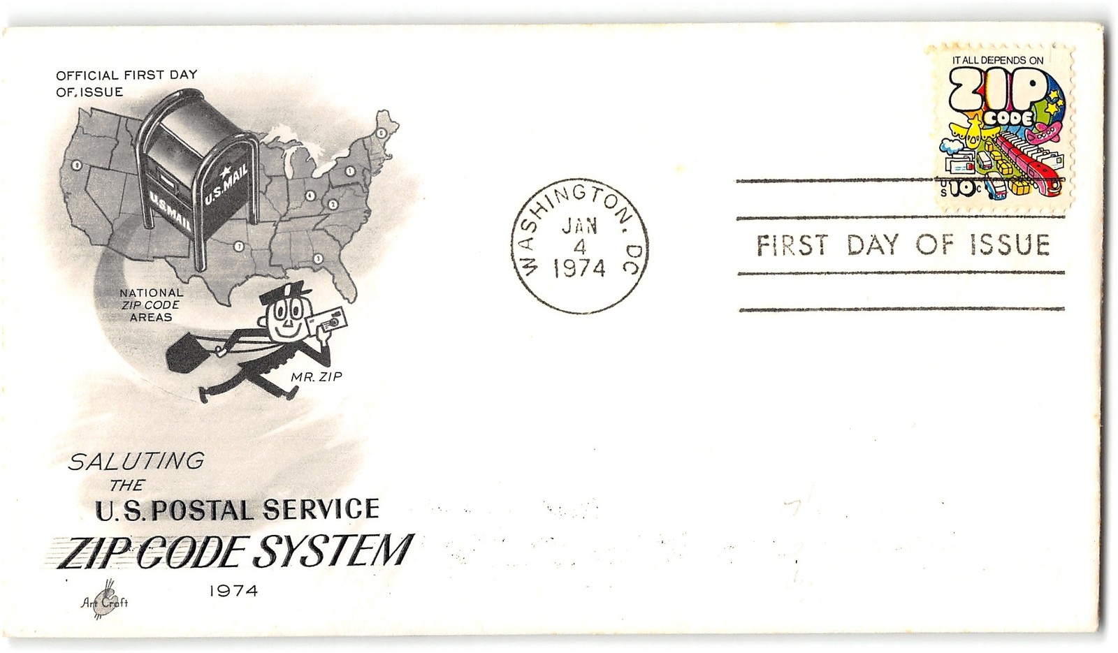 US #1511 FDC, 1974, Art Craft