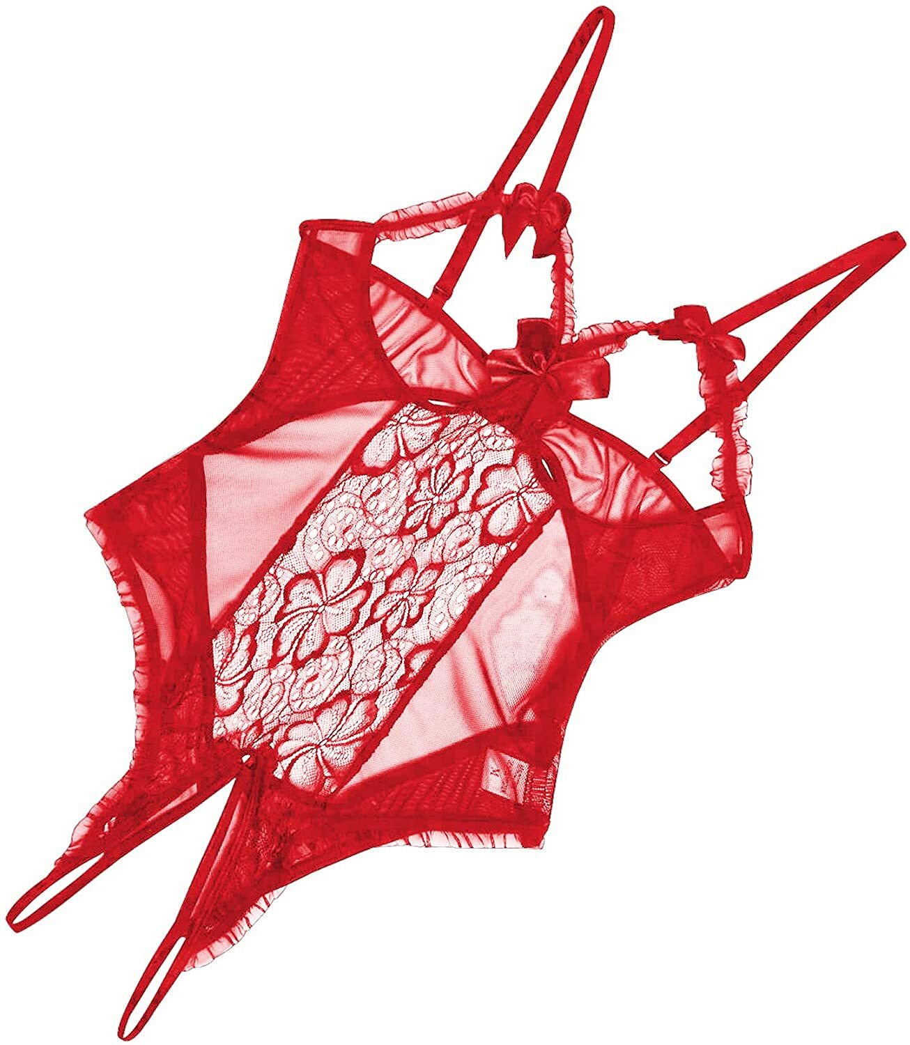 Women's Sexy-Lingerie Babydoll Sleepwear Underwear Lace Dress G-String Nightwear