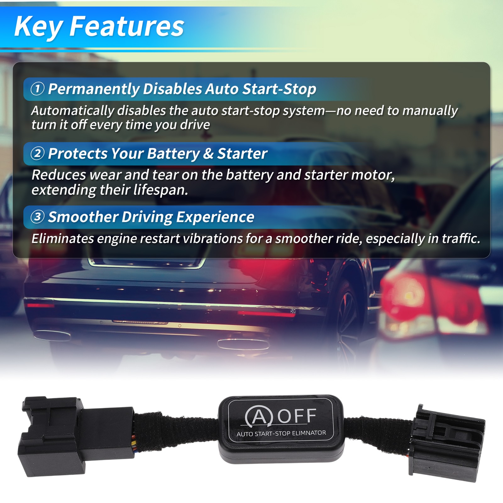 Auto Start Stop Eliminator for Jeep Wrangler 2018-2025