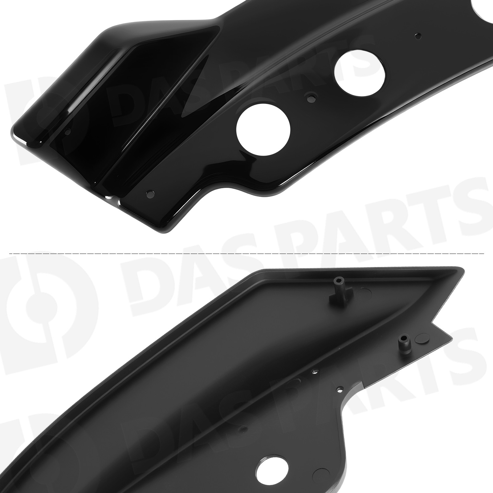 For 2019-2022 BMW G20 330i M Sport M340i GT Style Front Bumper Lip Glossy Black