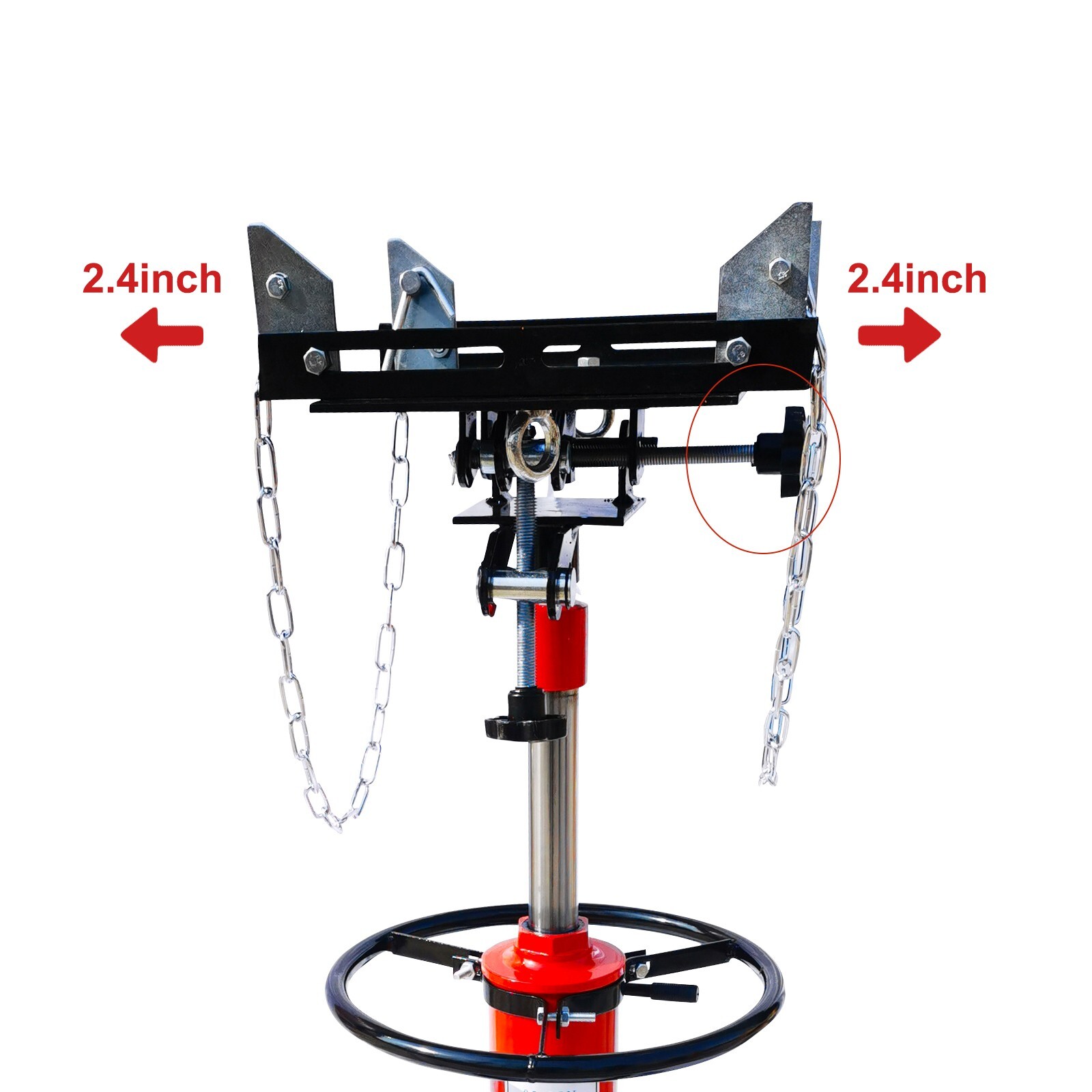 2 Stage Transmission Jack 2 Springs Load 1600lbs 360 Swivel Wheel W/ Brakes