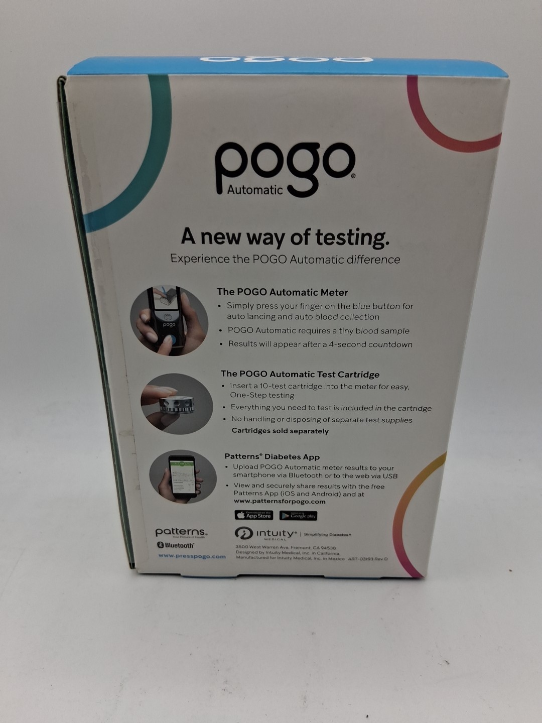 Pogo Automatic Blood Glucose Monitoring System Bluetooth Brad New & Seal