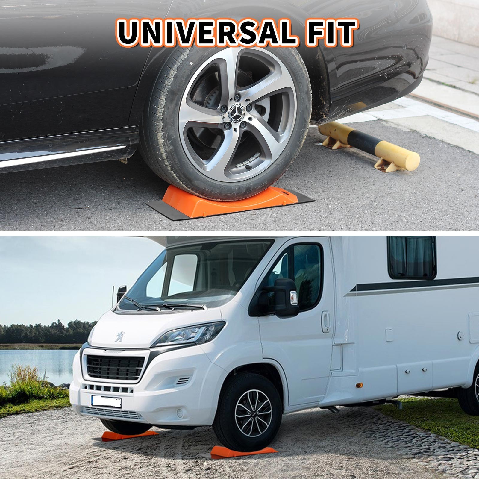 4-Pack Tire Saver Ramps, with Anti-Slip Pads and Carry Bag, Tire Protector Ramps