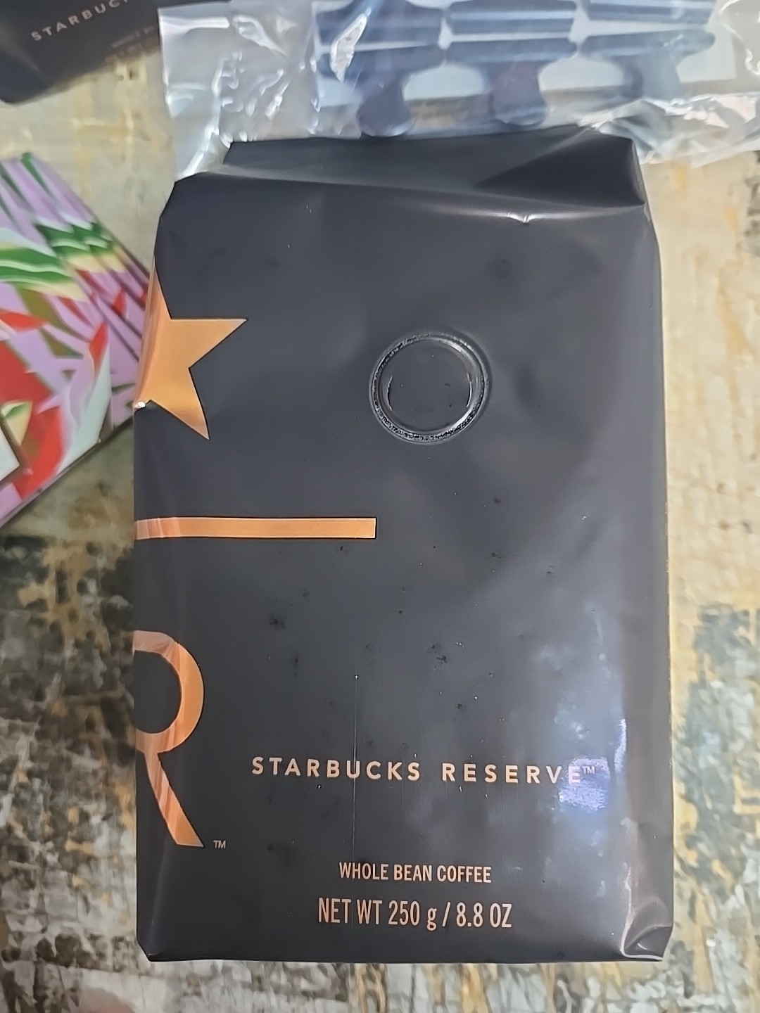 (6 Pack) Starbucks Reserve Whole Bean Coffee 250g 8.8oz BB 09/mar/26