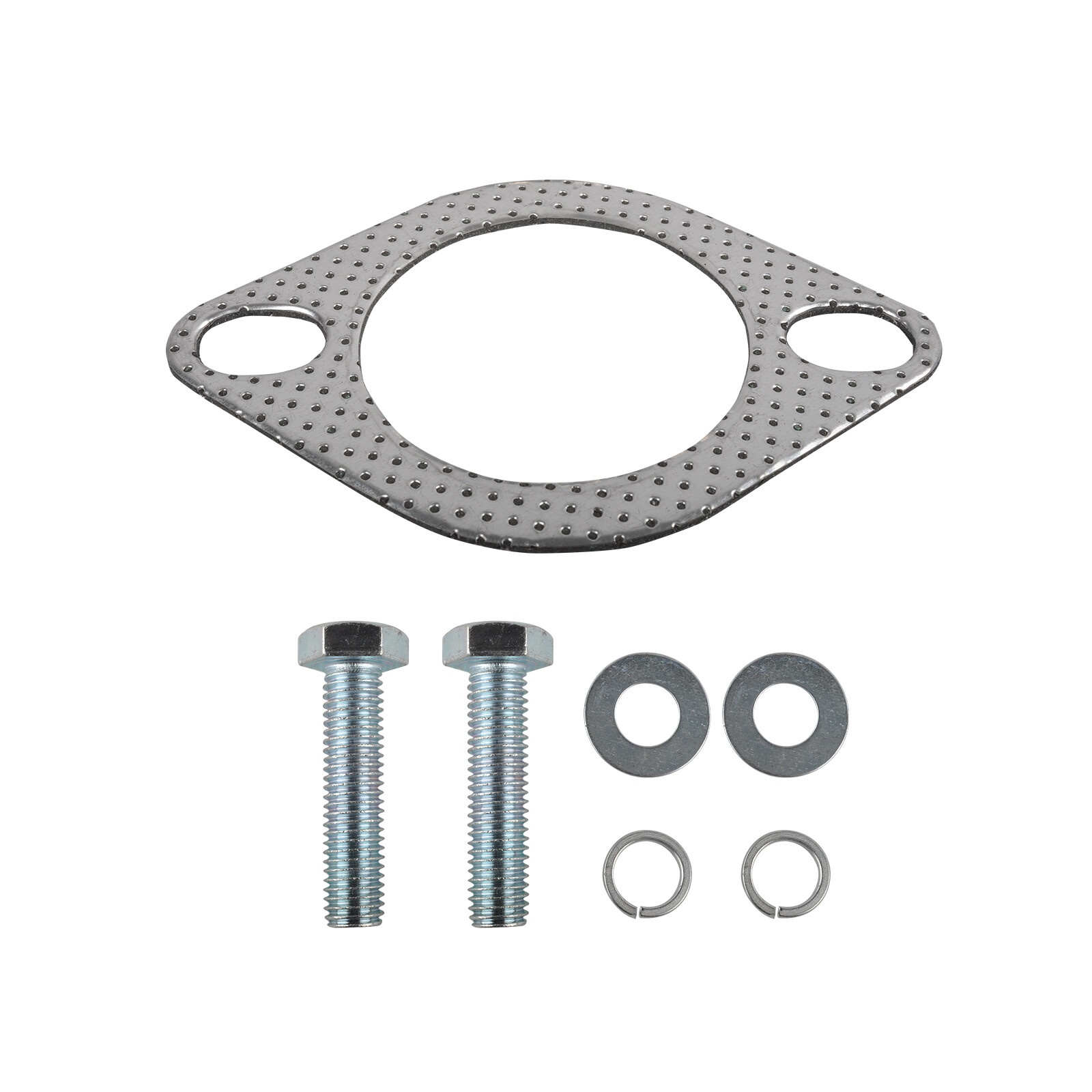 1.75''-2.5''OD Quick Fix Exhaust Spring Bolt Flange Repair Pipe Kit 2/3 Bolts