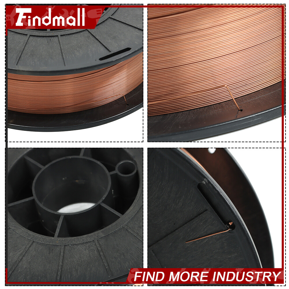 Findmall 2 Roll ER70S-6 .023" (0.6 mm) Mild Steel MIG Welding Wires (2 x 10-Lbs)