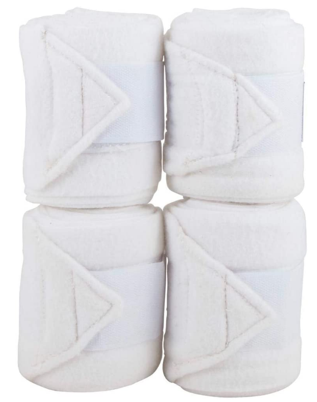 HORSE FLEECE BANDAGES / POLO WRAPS / STABLE WRAPS EQUESTRIAN LEG WRAPS SET OF 4