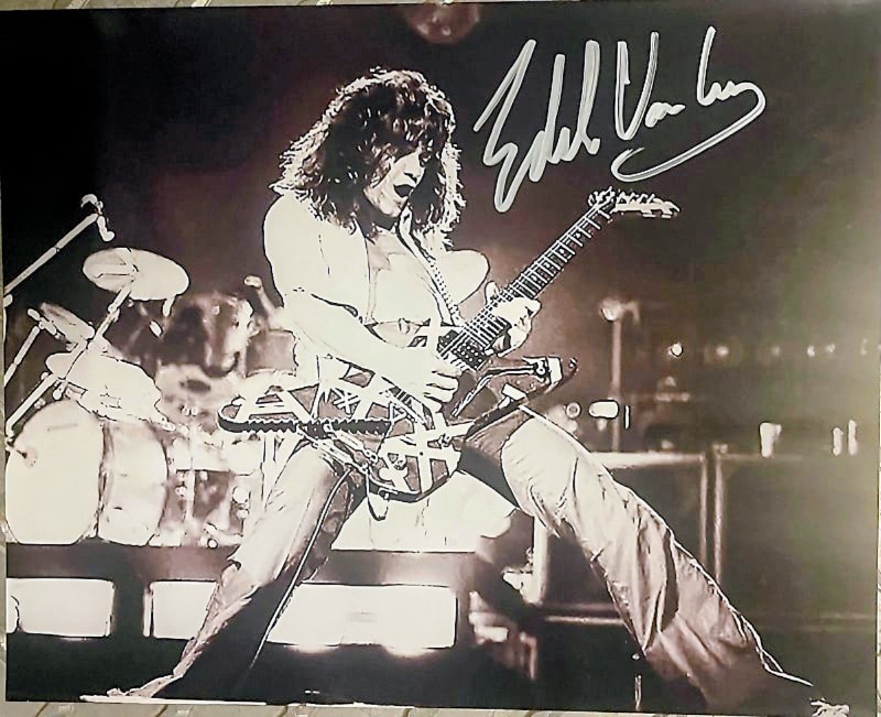 EDDIE VAN HALEN SIGNED AUTOGRAPH  8x10 PHOTO PICTURE REPRINT FREE SHIPPING