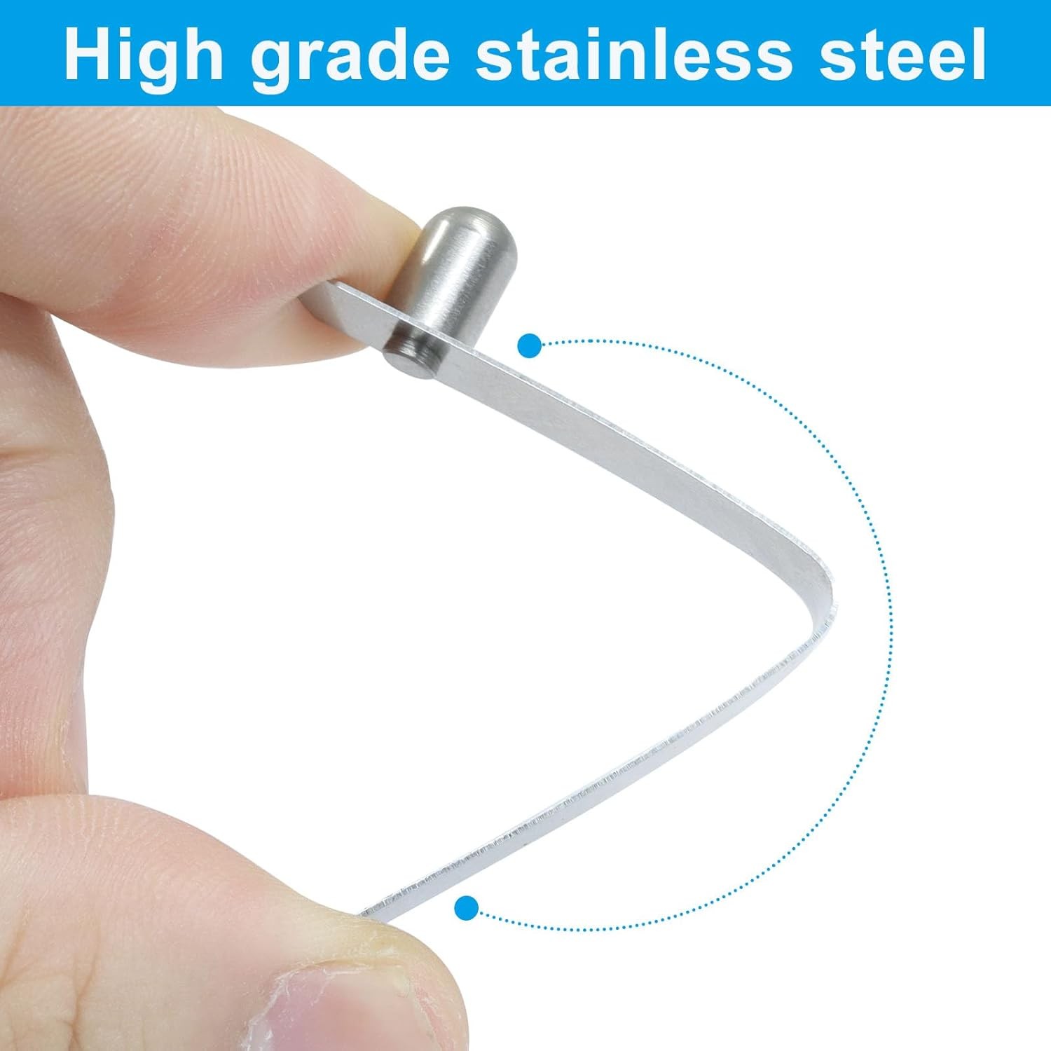 Stainless Steel Snap Clips Push Button Lock Tube Pins for Kayak Tent Canopy RV