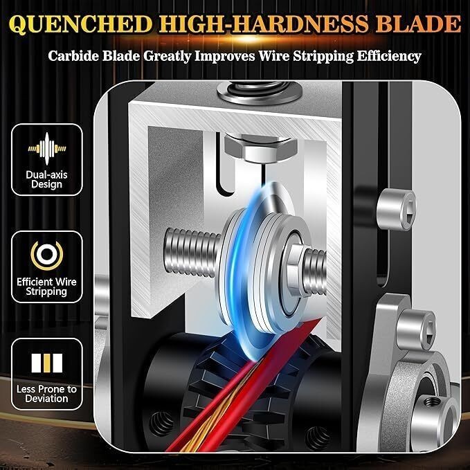 1-25MM Manual Wire Stripping Machine Drill Powered Hand Crank Wire Stripper Tool