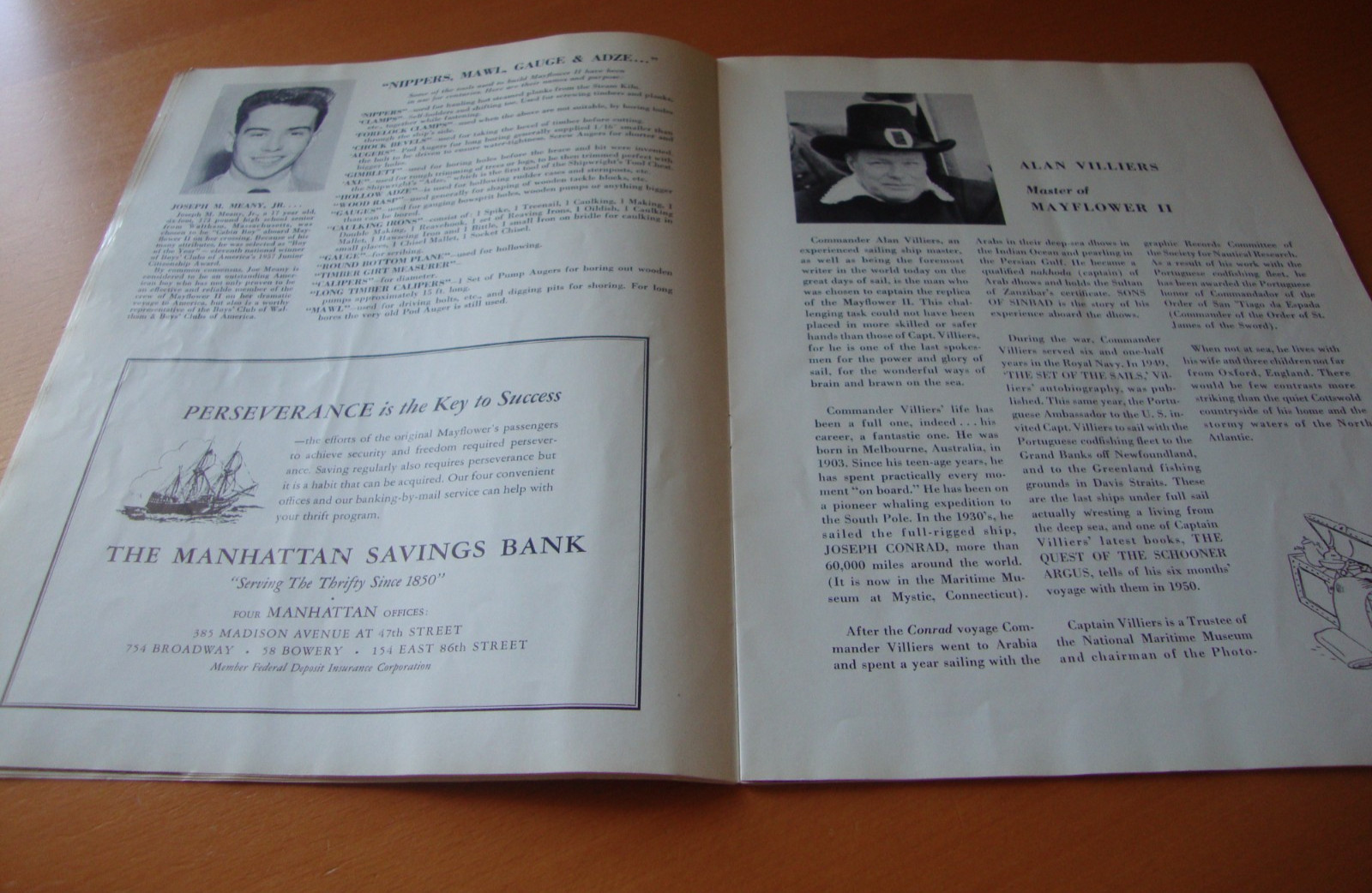 Vintage Mayflower II Official Souvenir Booklet NY Mayflower II Exposition 1957