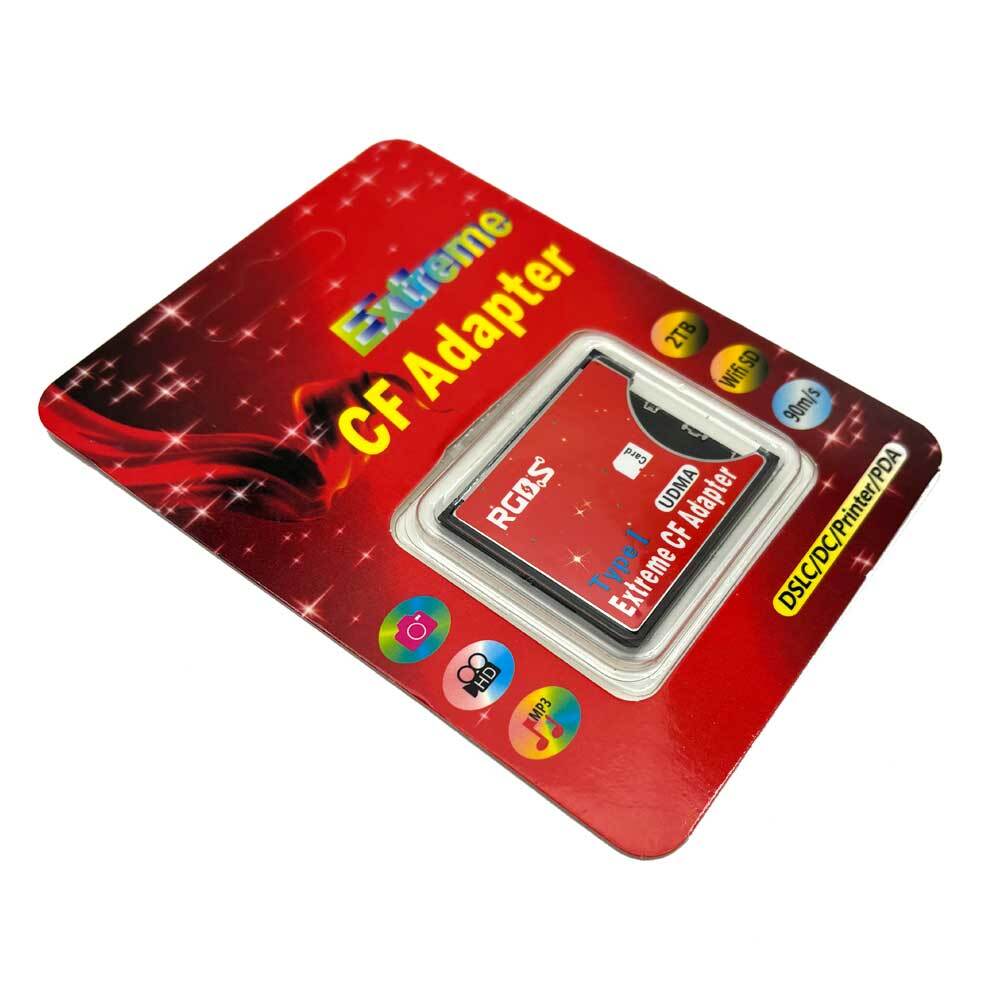 Extreme High-Speed SD SDHC SDXC to Compact Flash CF Type I Adapter For 16/32/64G