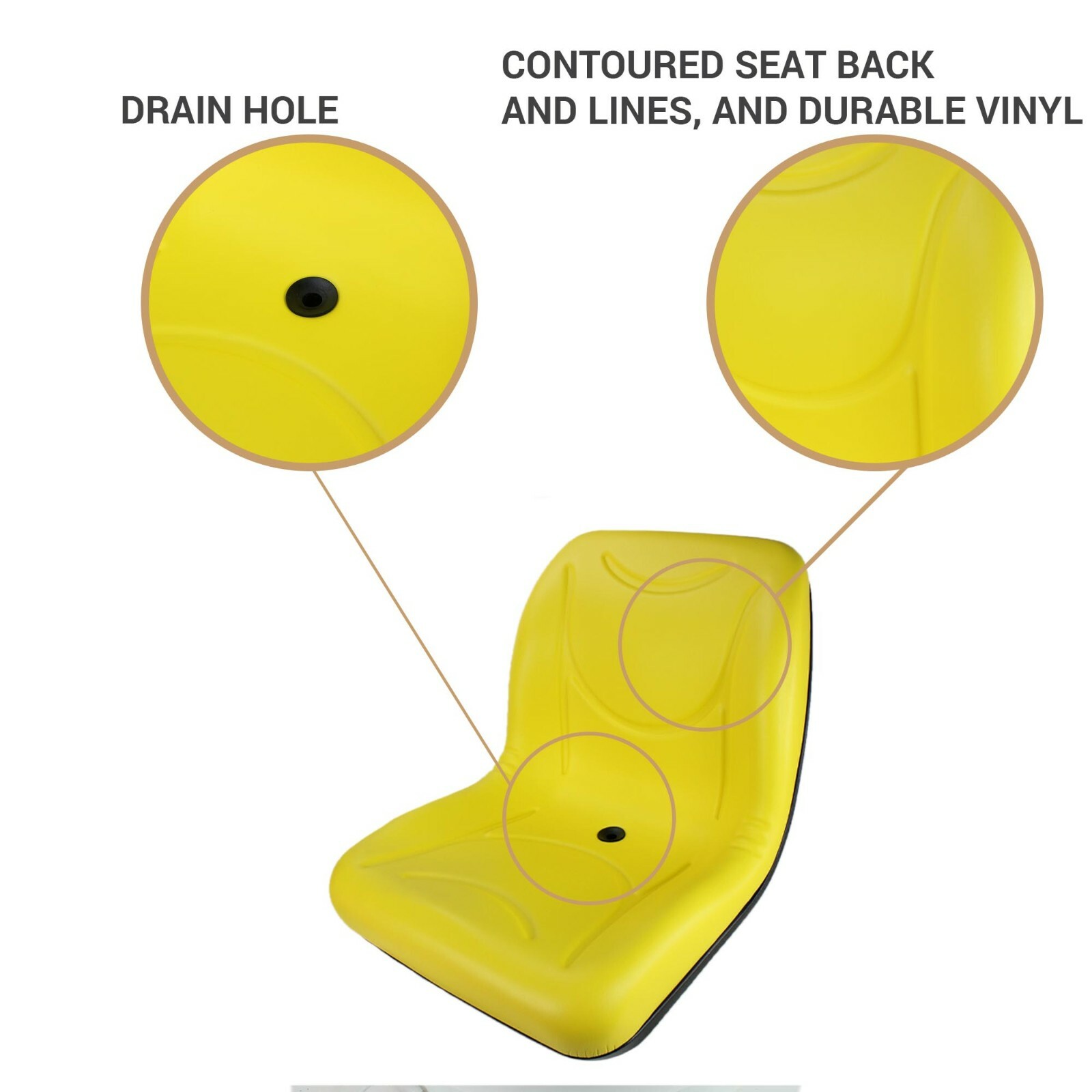 E-LVA10029 DirectFit Seat for John Deere Tractors 4210, 4200, 4310, 4300, 4400++