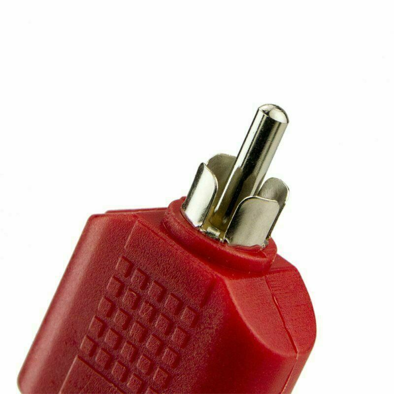 4x 1-Male to 2-Female Cable Adapter RCA Y Splitter AV Audio Video Plug Converter