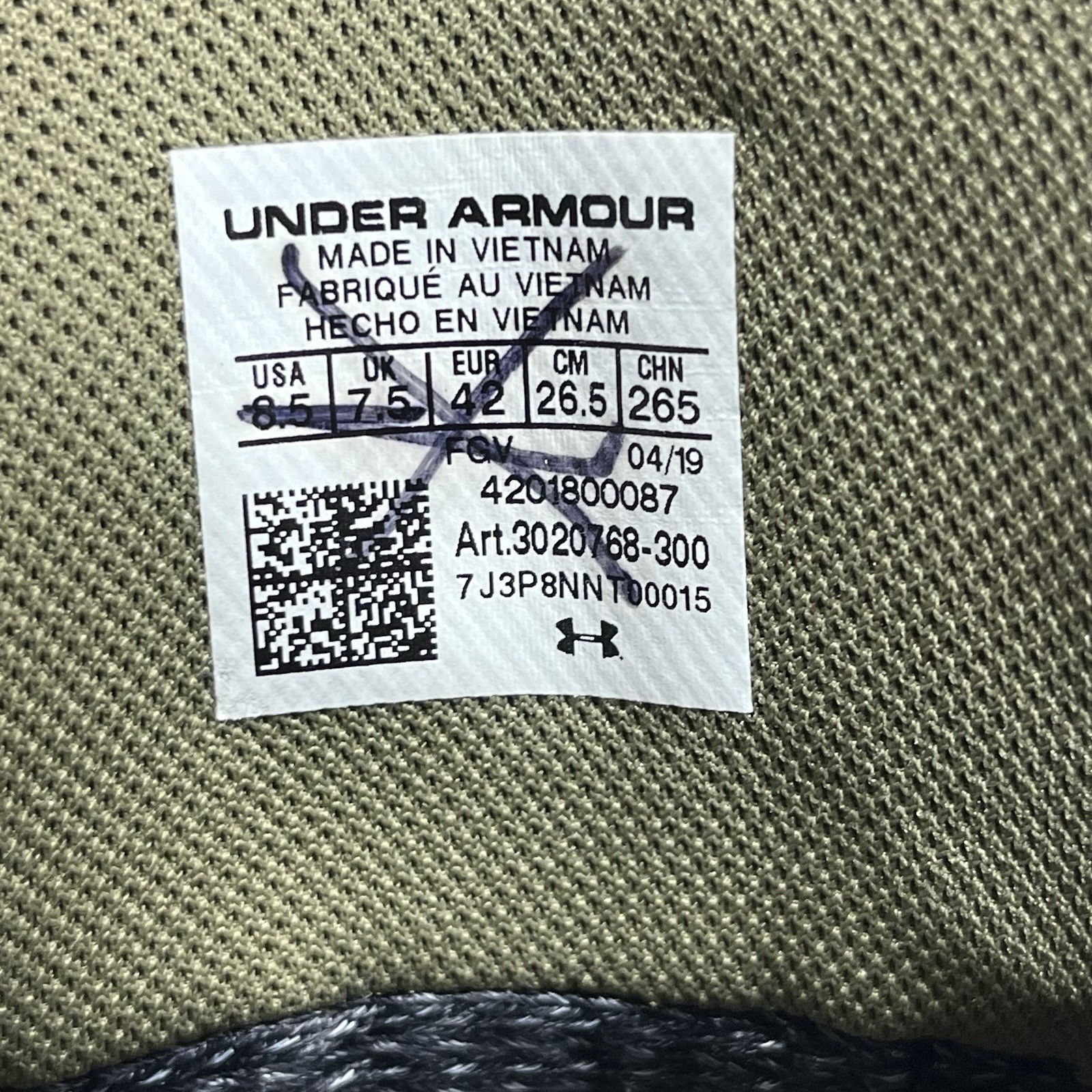 Under Armour Boots Men's 8.5 Cam Hanes CH1 Goretex Camo Hunting BOA Hiking