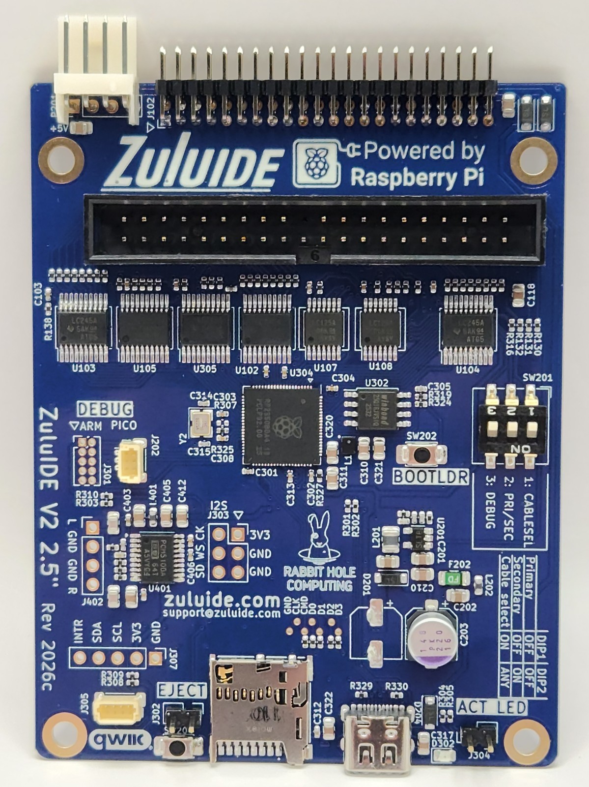 ZuluIDE V2 Hybrid 2.5"/3.5" ATAPI CD-ROM Optical Disc Emulator (ODE)