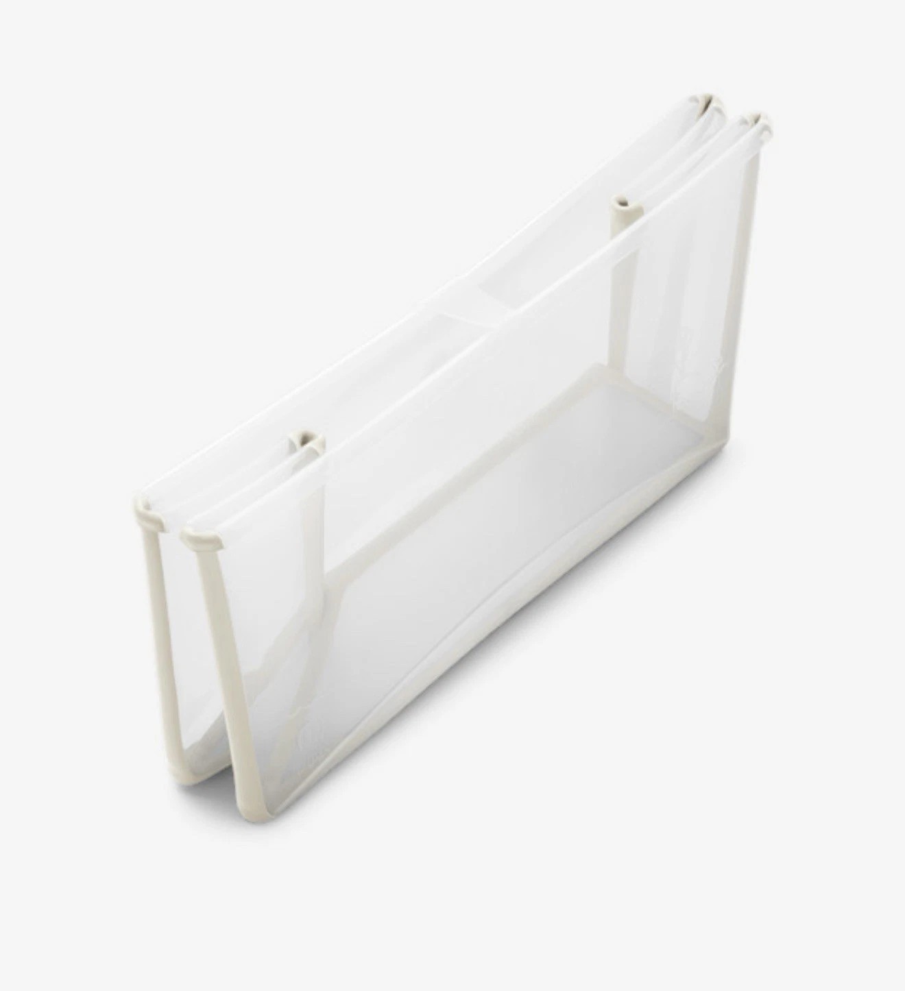 Stokke Flexi Bath Bundle, Sandy Beige - Foldable Baby Bathtub + Newborn Support