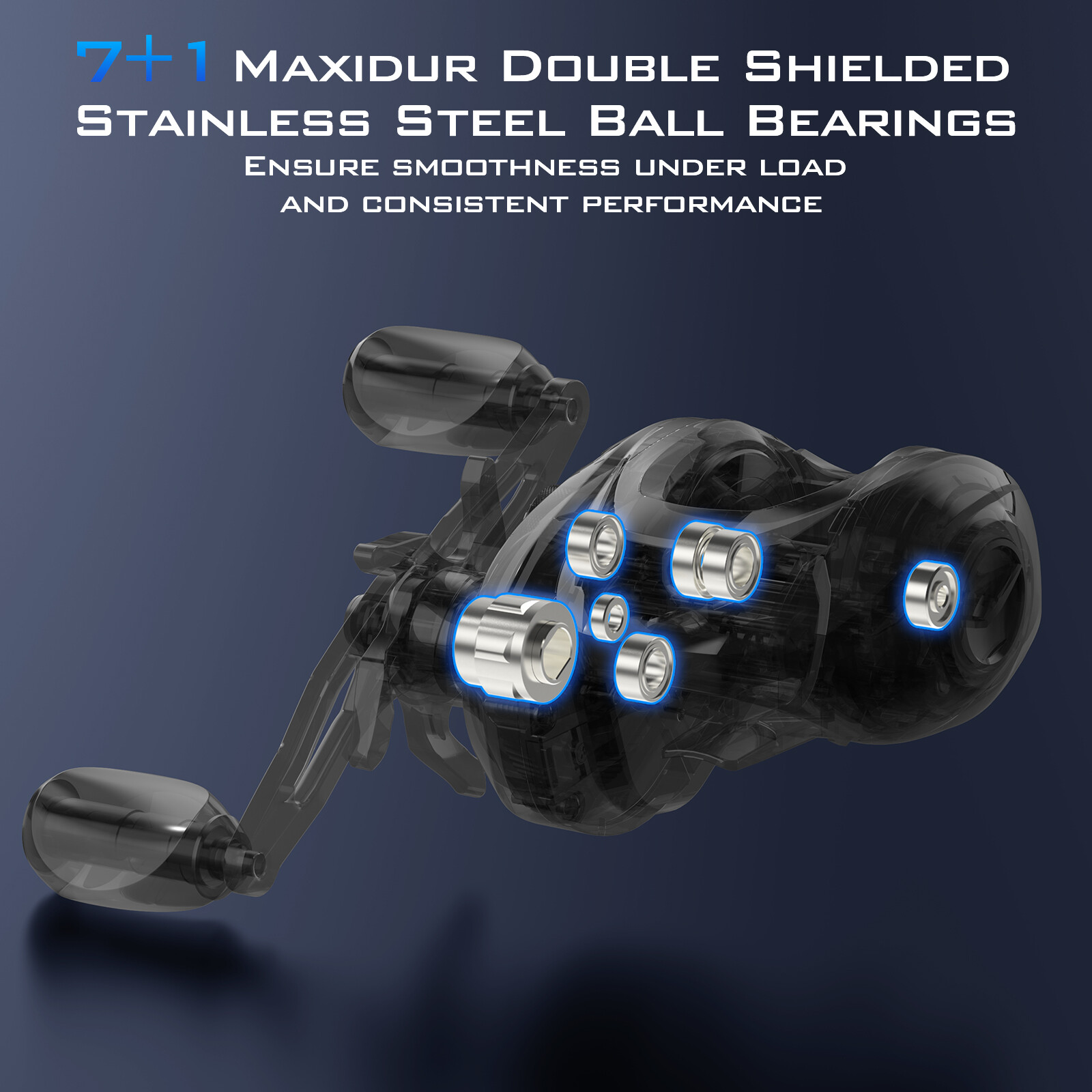 KastKing Megatron 200 Baitcasting Reel High Line Capacity 6.4:1 Fishing Reel-New