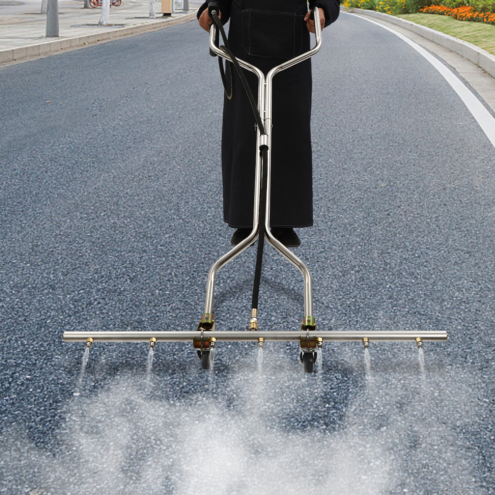 39" 7-Hole Water Broom For Hot and Cold Water Pressure Washer 100x160cm/39*63in