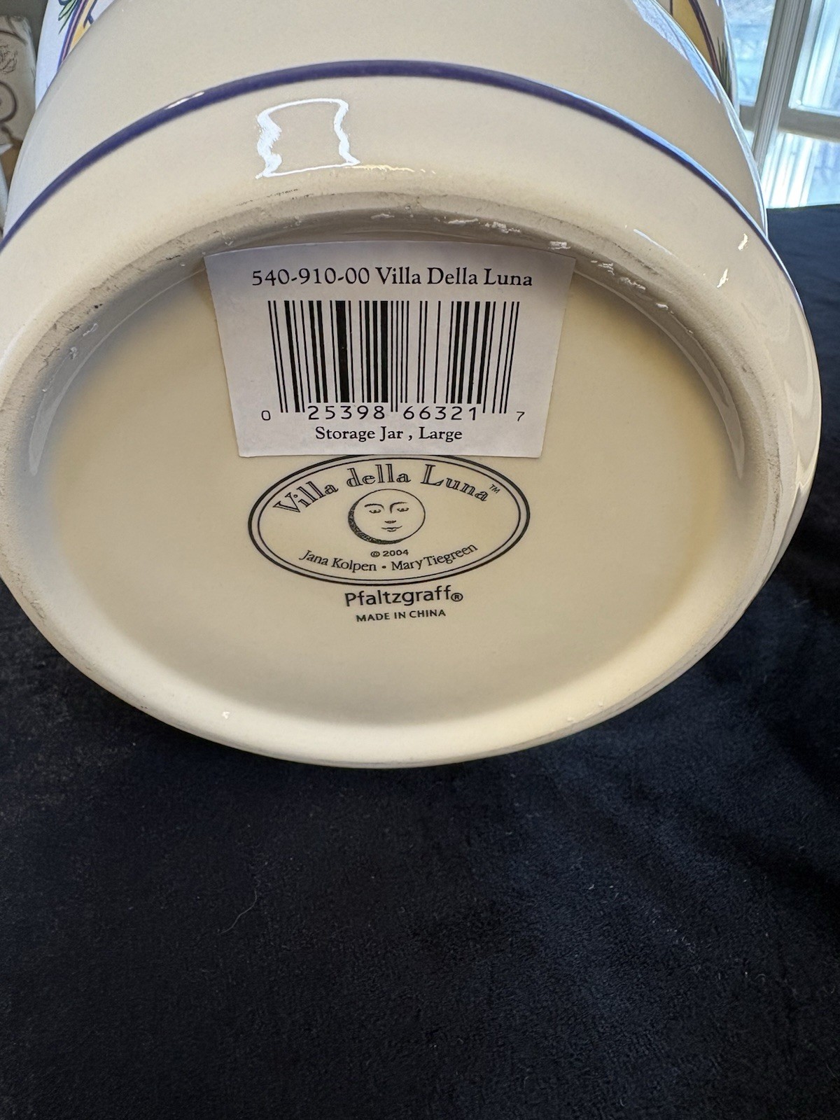 Pfaltzgraff Villa della Luna Della LUNA Ceramic Canister Jar