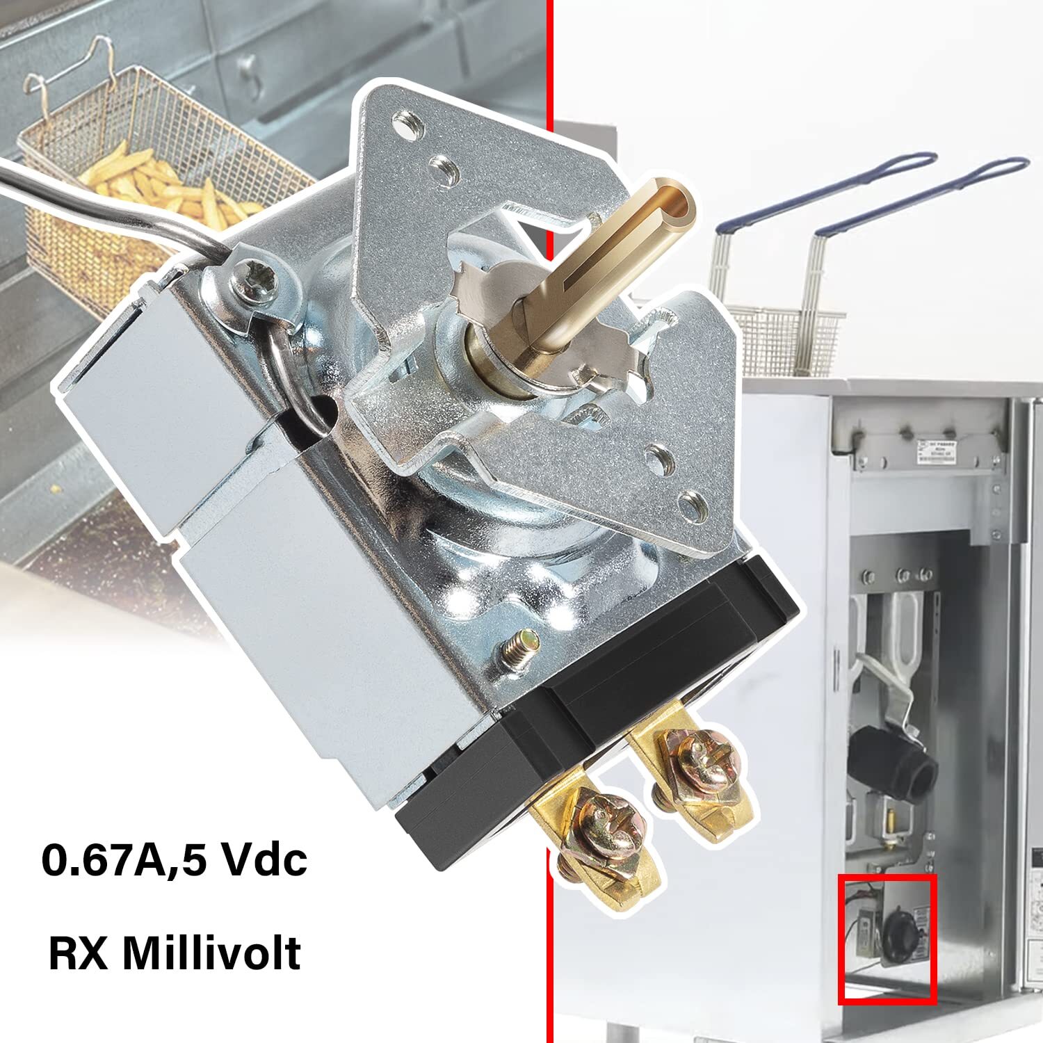 60125401 RX-1-36 Thermostat 200-400F Rx Millivolt for Imperial Fryer Pitco