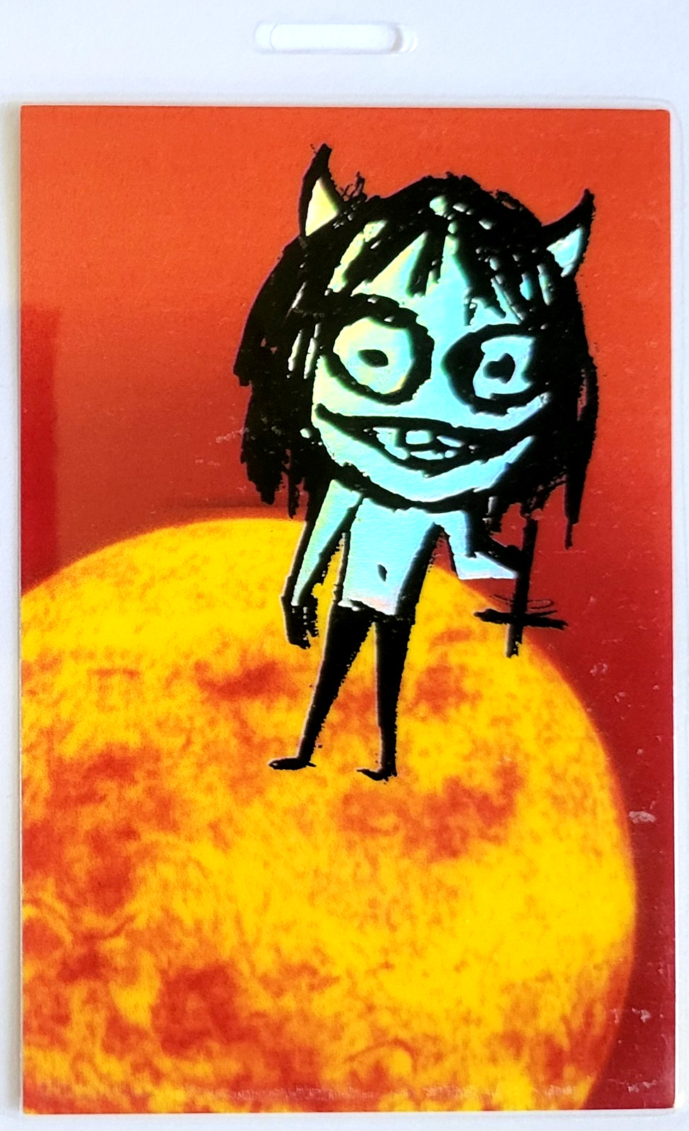 **** OZZY OSBOURNE **** - 1996 TOUR - LAMINATED BACKSTAGE PASS - REFLECTIVE FOIL