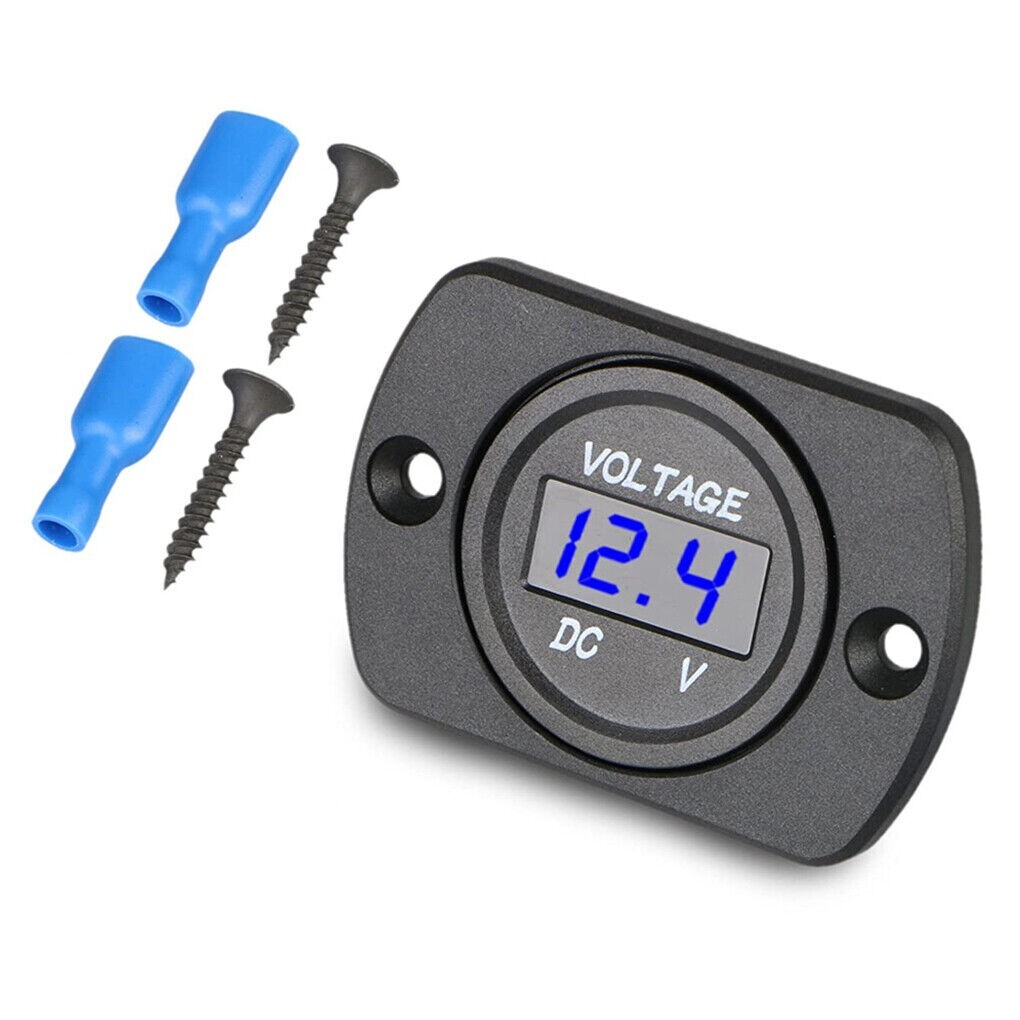 Volt Gauge Meter Voltage LED Digital Display DC 12V-24V Car Panel Voltmeter