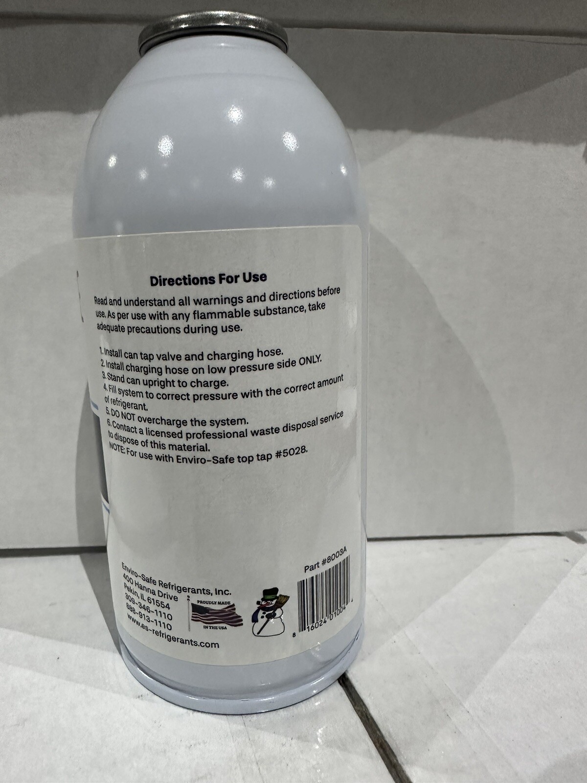 R600a UPRIGHT (12) 6 oz. Cans, Isobutane