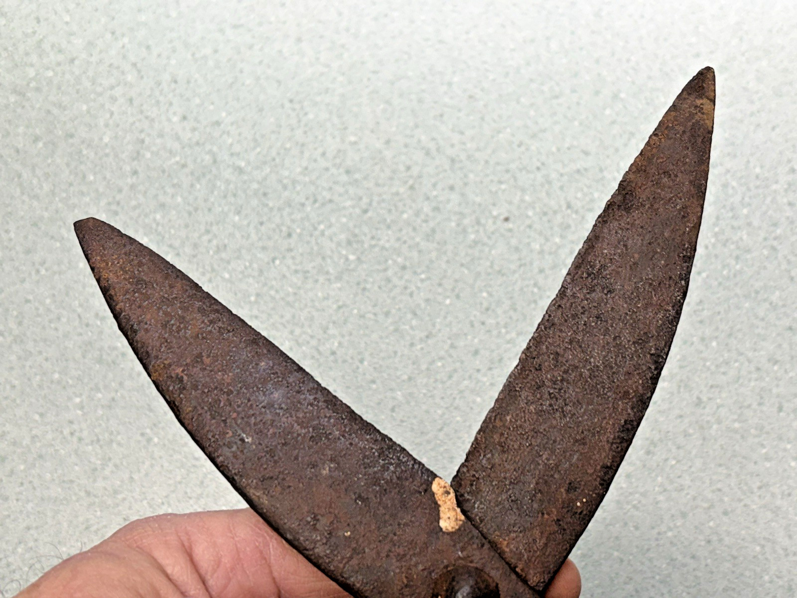 REVOLUTIONARY WAR ERA BLACKSMITH HAND-FORGED IRON SCISSORS good CONDITION RARE