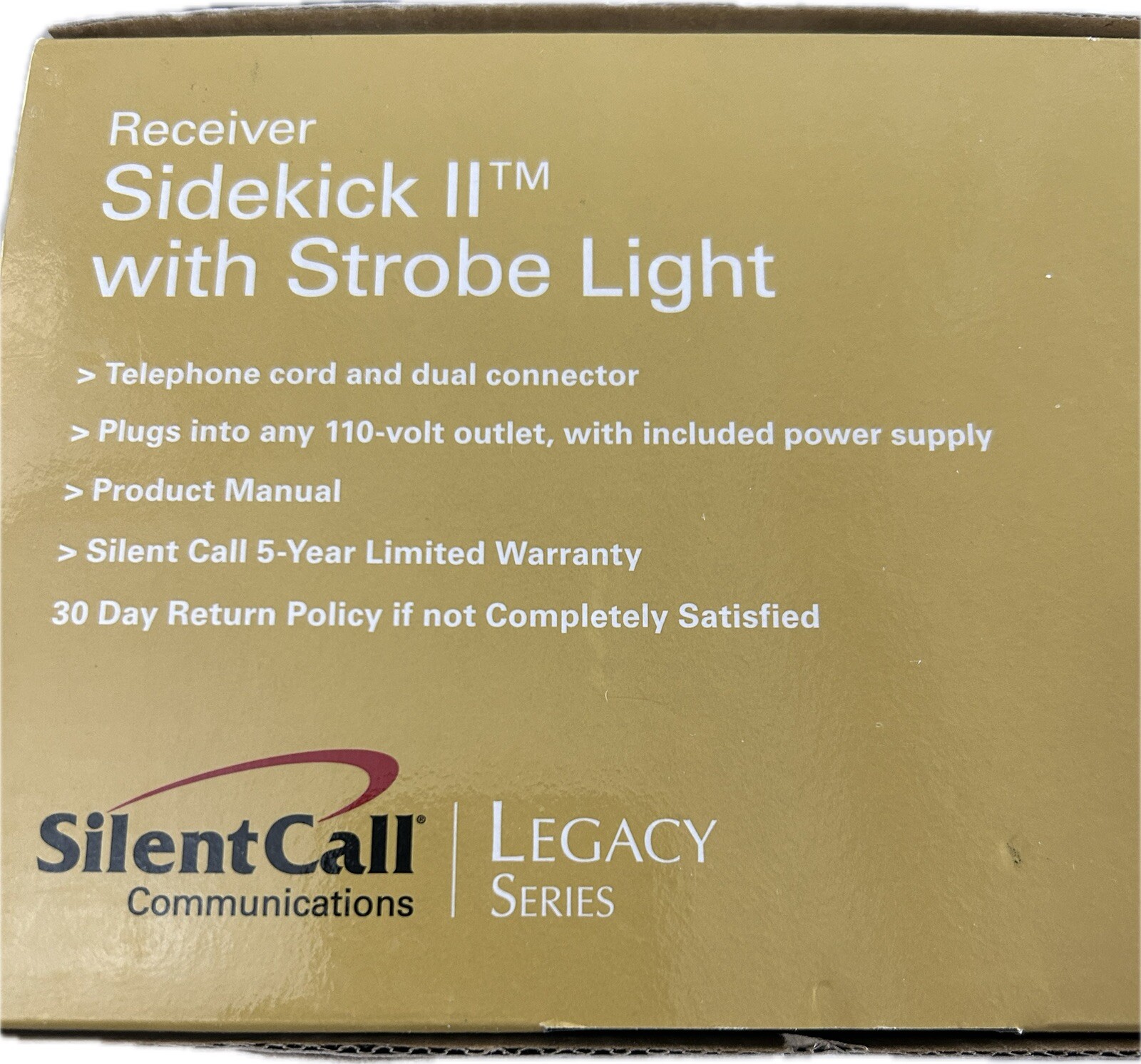 Silent Call Communications Receiver Sidekick II w/Strobe Light, Legacy Series.