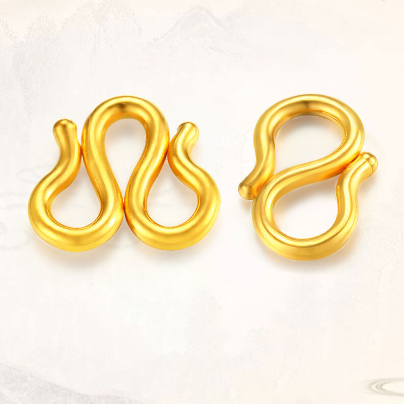 Pure 24K Yellow Gold M / S Clasp - Jewelry Findings - For Bracelet or Necklace