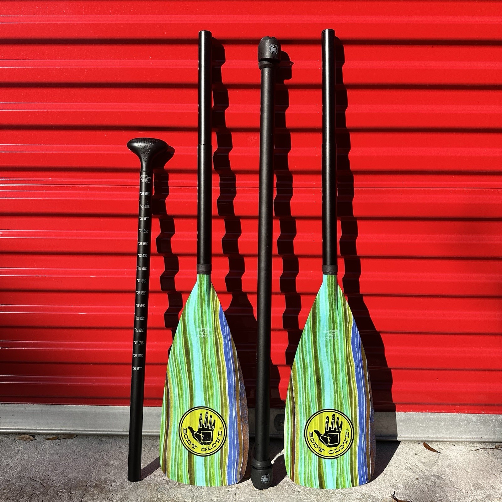 Kayak SUP Paddle - Adjustable 4-Piece, Floating, Lightweight (Body Glove)