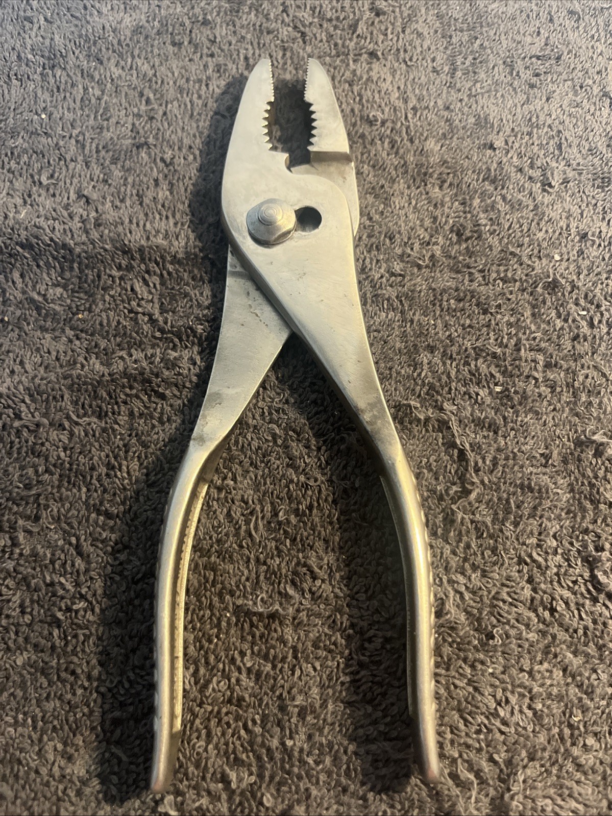 Vtg Snap On Tools No 47 Vacuum Grip Pliers Slip Joint Wire Cutter 1951 Date Code