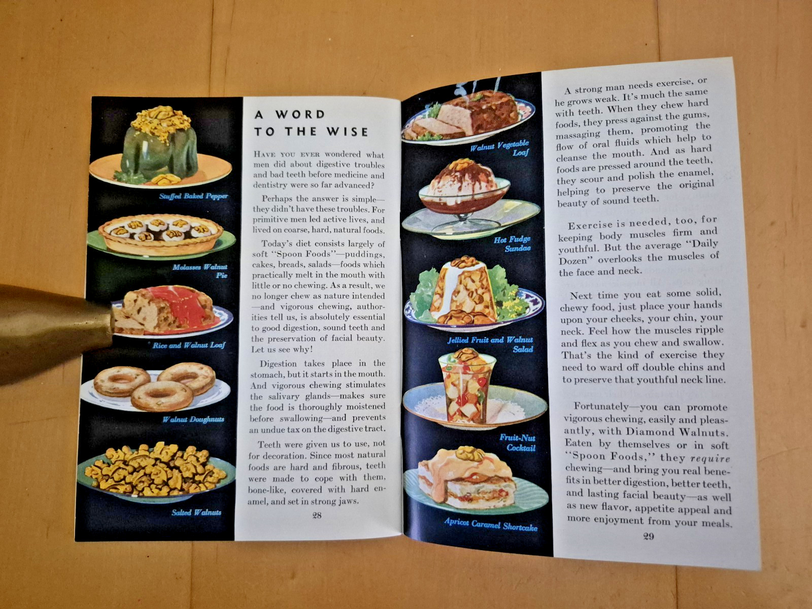 Vintage 1935 Diamond Walnuts TO WIN NEW COOKING FAME JUST ADD WALNUTS Booklet