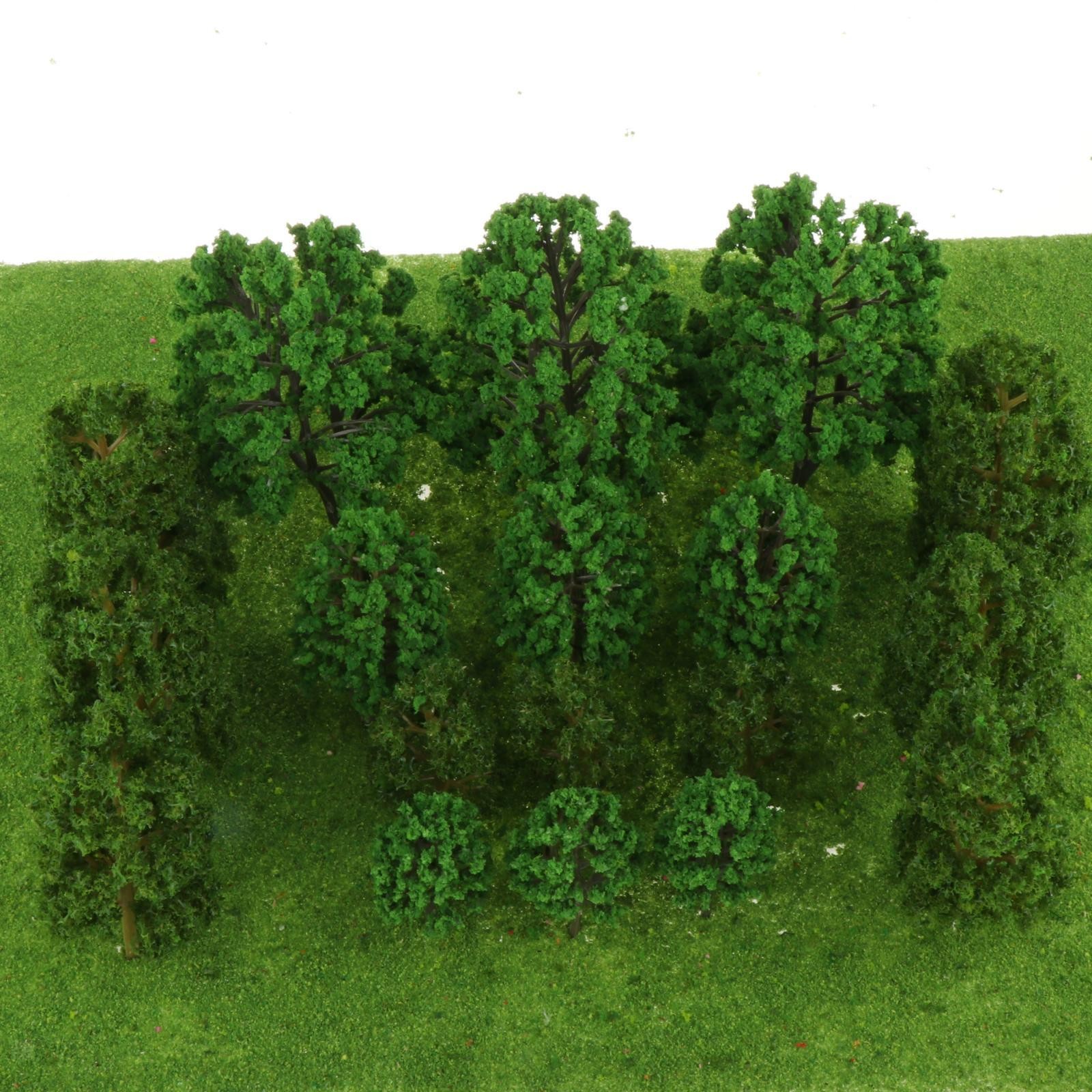18Pcs Assorted Trees Scenery Model Tree Garden Landscape Layout Scenery