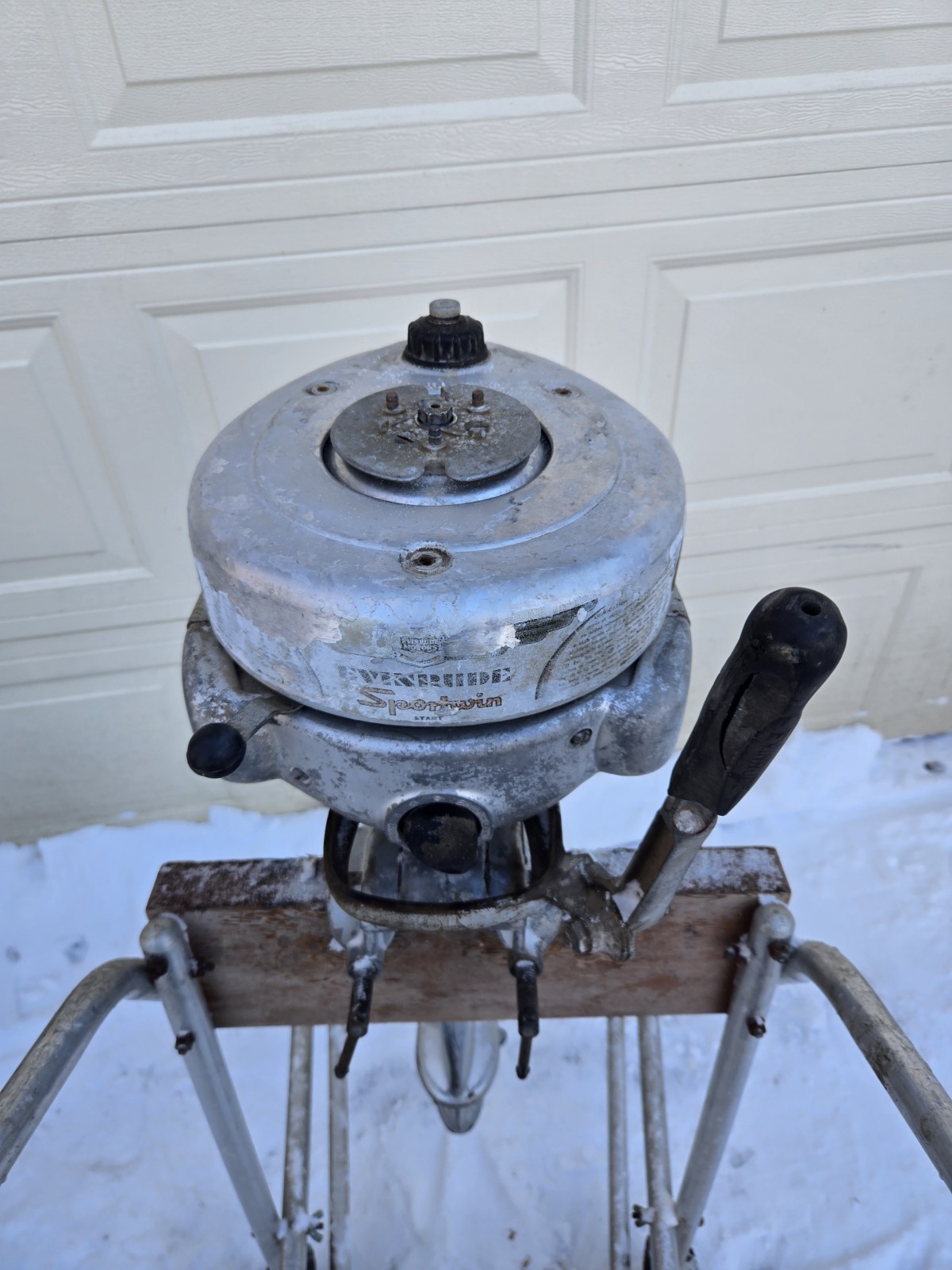 Antique 1941 Evinrude 4371 Sportwin 3.3hp Outboard Boat Motor Turns Over & Spark