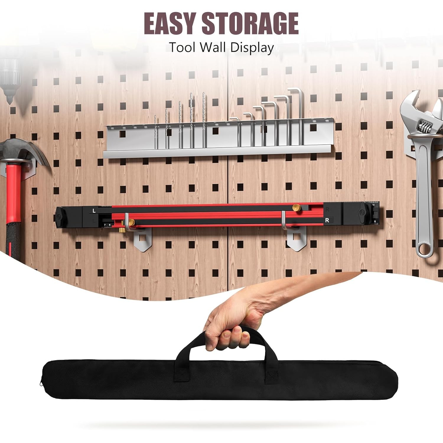 Stair Tread Template Tool Aluminum Alloy Stair Measuring Tool 23"-65" Length