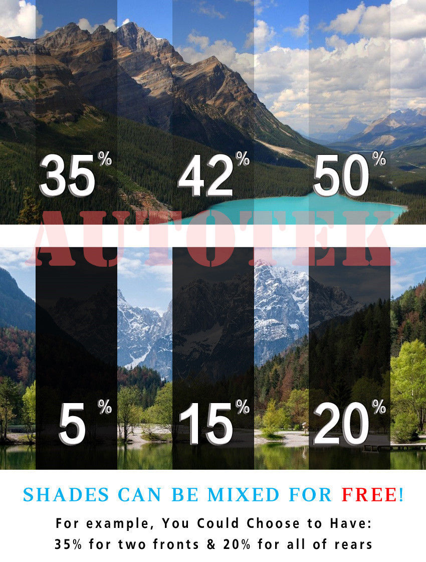 PreCut Window Film Any Shade % VLT For Toyota Prius 2004 - 2009 Tinting Films