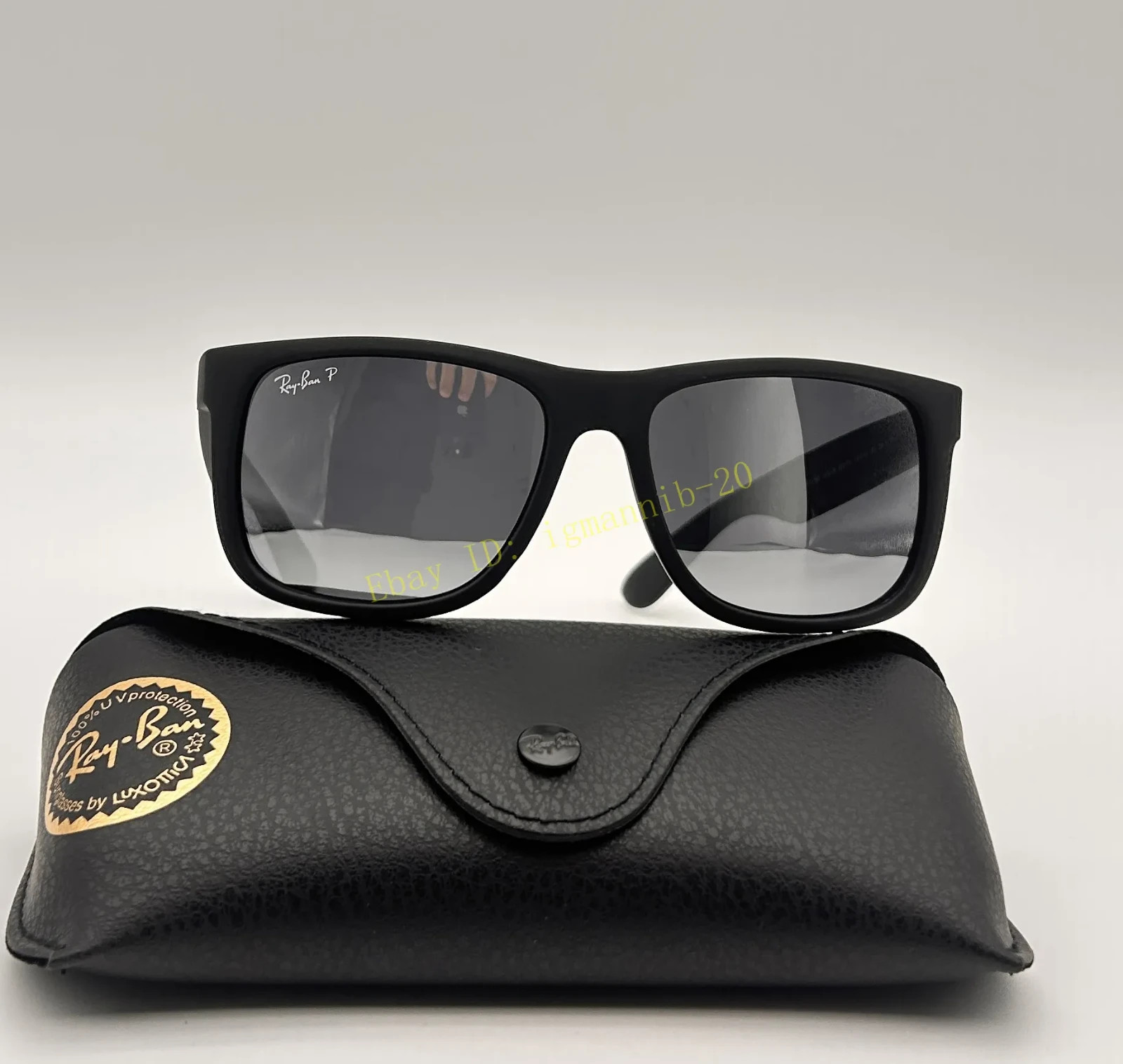 Ray-Ban RB4165 622/6G Justin Polarized Sunglasses Grey Mirror Silve Lens 54mm UV