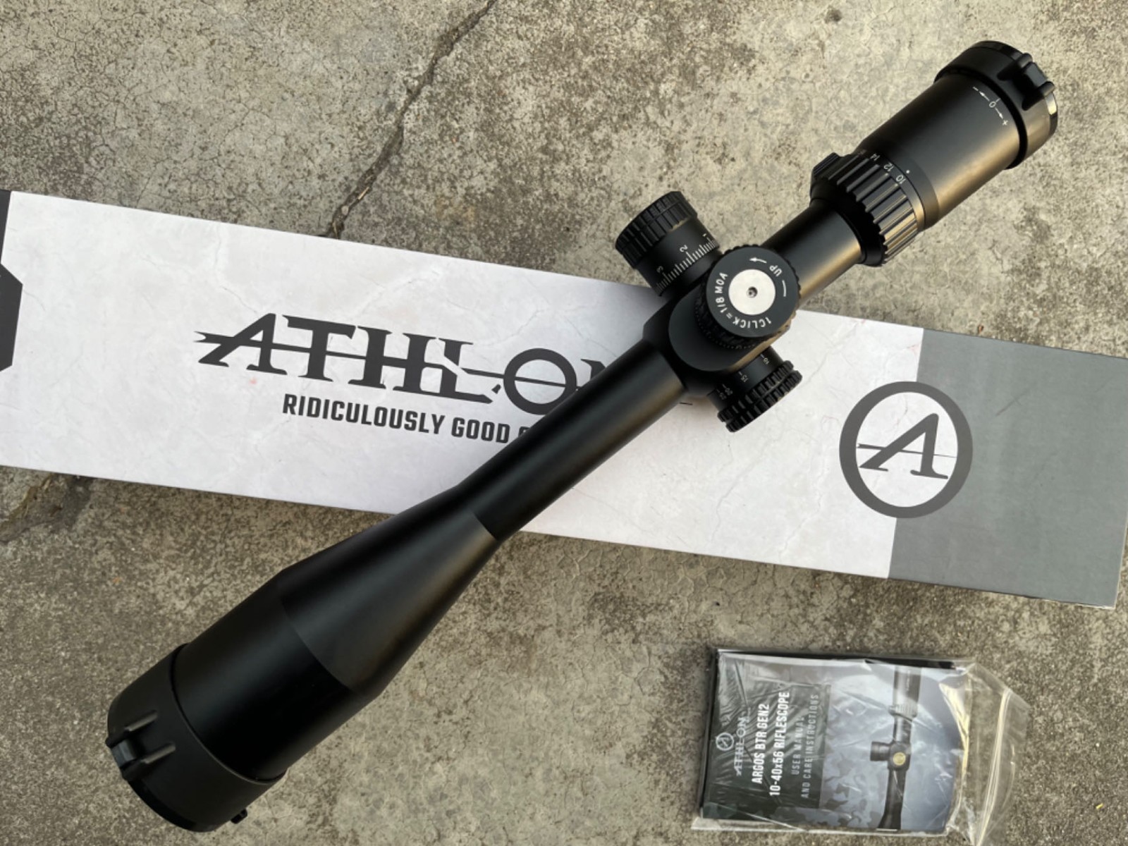 Athlon Argos BTR Gen2 10-40x56mm - APLR2 SFP BLR MOA Riflescope - 214071